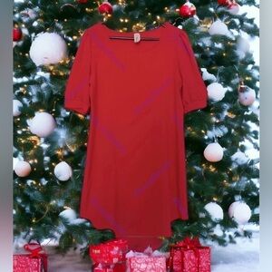 BRENDA'S USA Bubble Sleeve Shift Dress - Vintage 70's Style - Size Medium